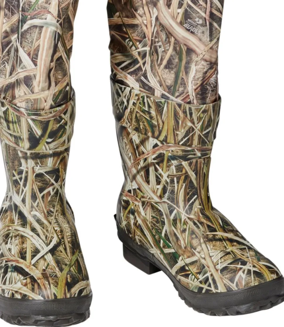 Sale L.L.Bean "Men's Apex Waterfowl Bootfoot Waders with Super Seam Technology" MossyOakShadowGrassBlades