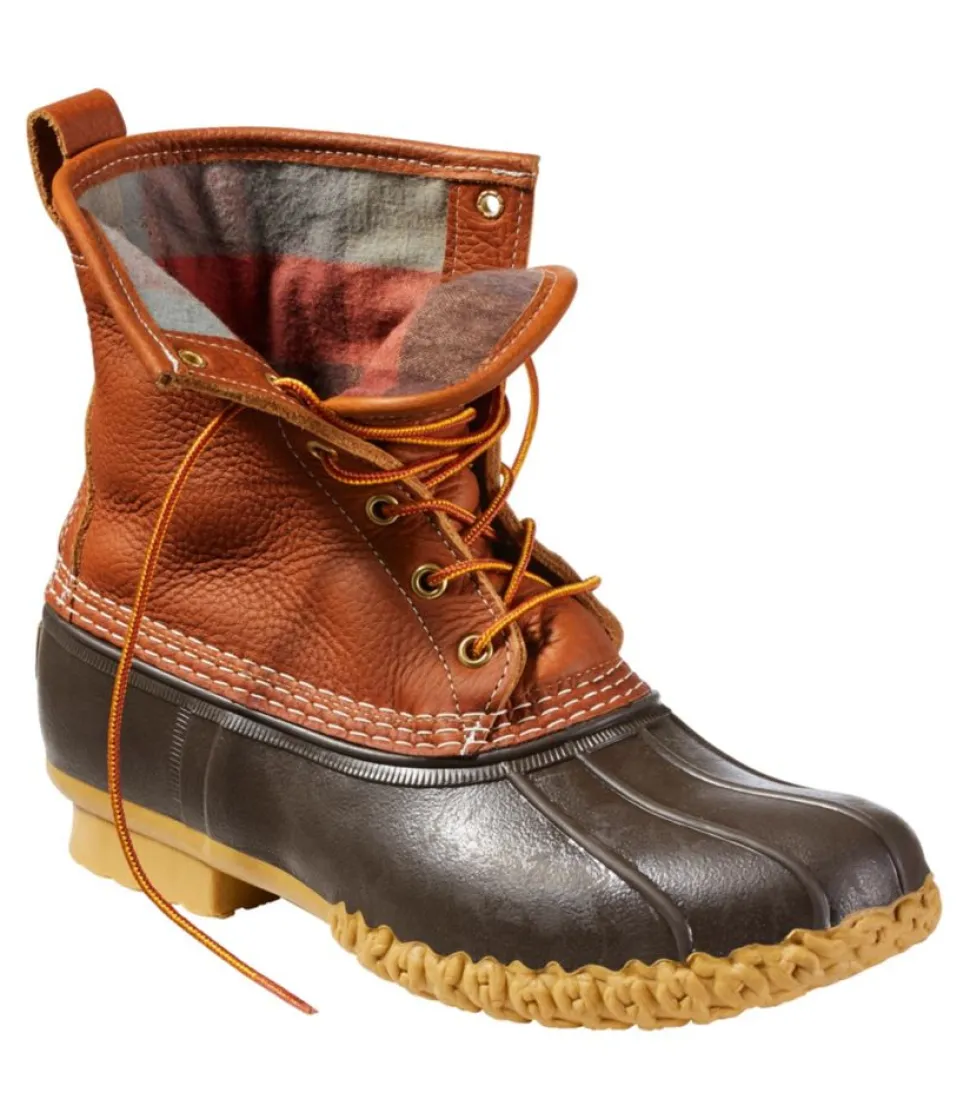 Fashion L.L.Bean "Men's Bean Boots 8", Flannel-Lined Insulated"
