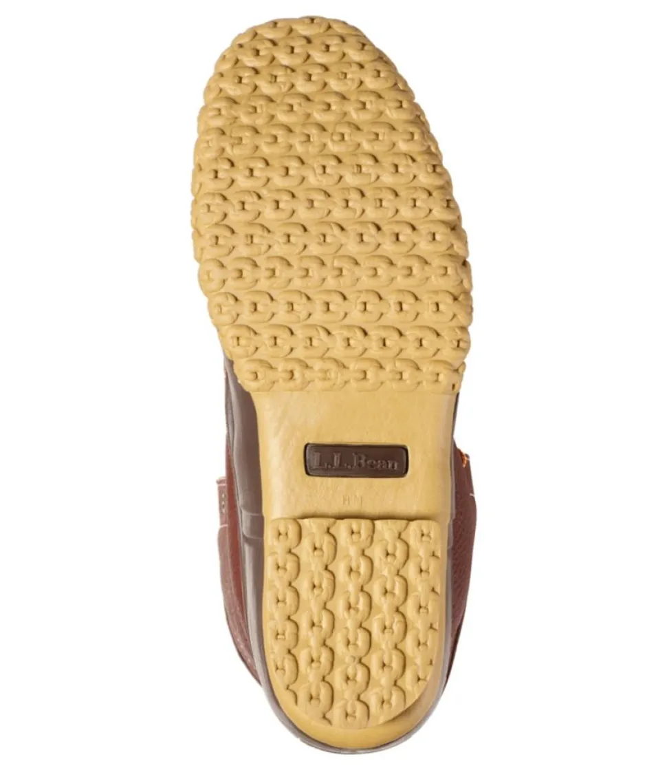 Fashion L.L.Bean "Men's Bean Boots, 10" Shearling-Lined Tumbled Leather" Maple/Brown
