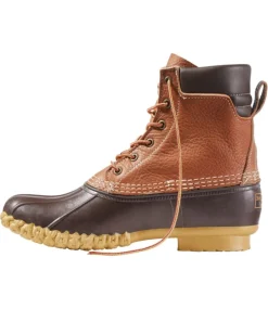 Flash Sale L.L.Bean "Men's Bean Boots, 8" Tumbled Leather" Tan/Brown