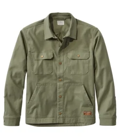 Fashion L.L.Bean "Men's BeanBuilt Canvas Shirt Jac"