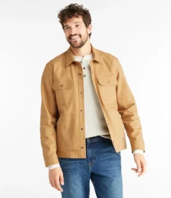 Fashion L.L.Bean "Men's BeanBuilt Canvas Shirt Jac"