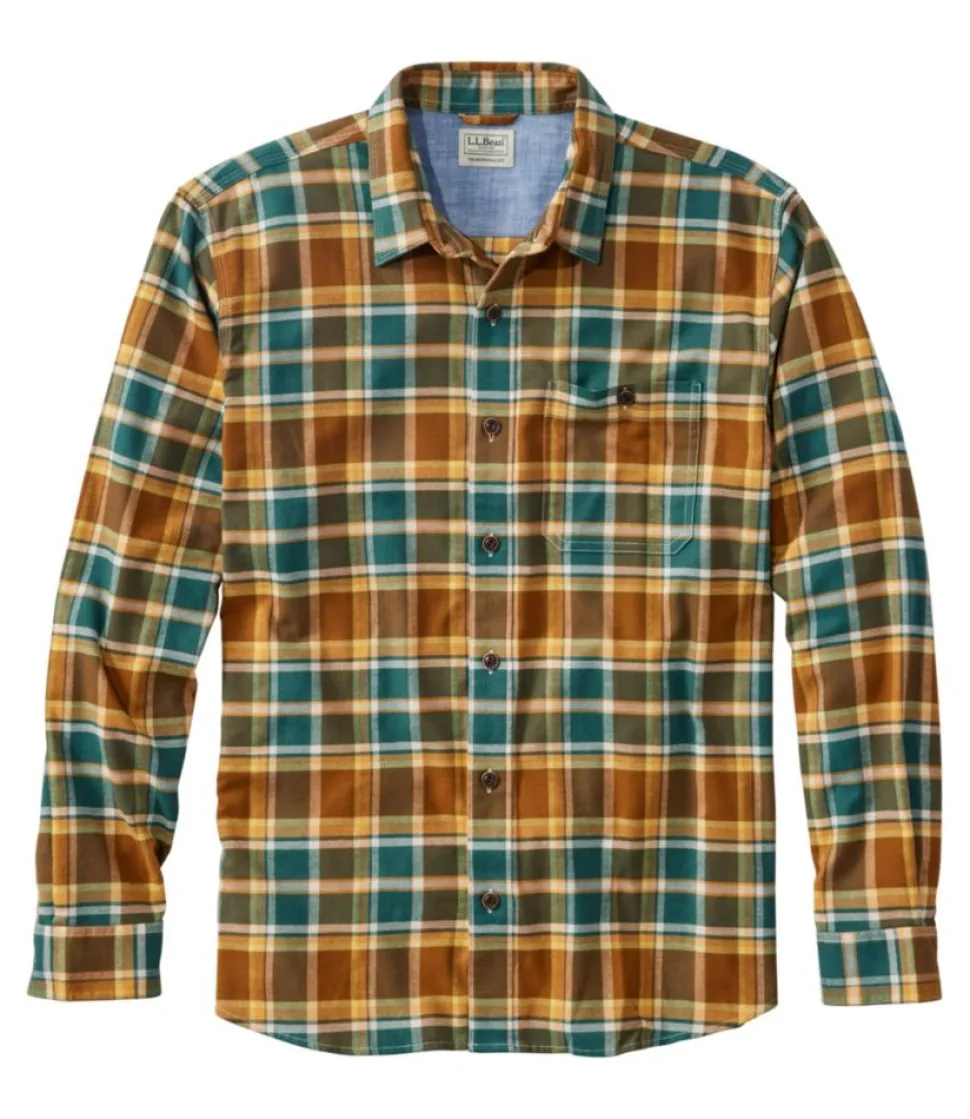 Clearance L.L.Bean "Men's BeanFlex® All-Season Flannel Shirt, Traditional Untucked Fit, Long-Sleeve"