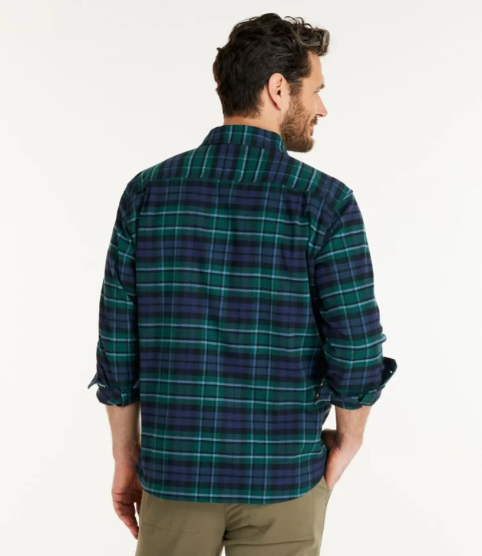 Clearance L.L.Bean "Men's BeanFlex® All-Season Flannel Shirt, Traditional Untucked Fit, Long-Sleeve"