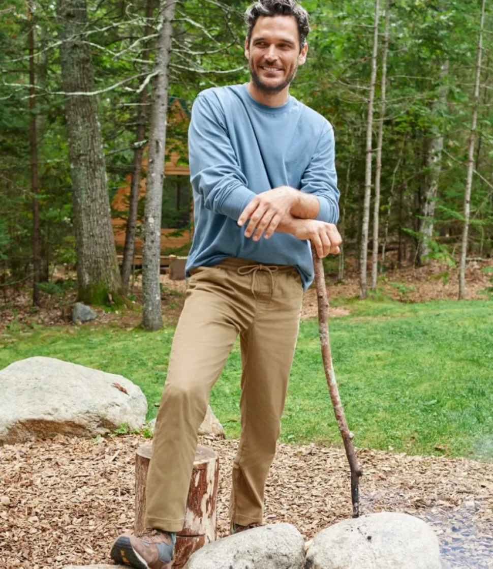 Store L.L.Bean "Men's BeanFlex® Canvas Pants, Pull-On, Standard Fit, Straight Leg"