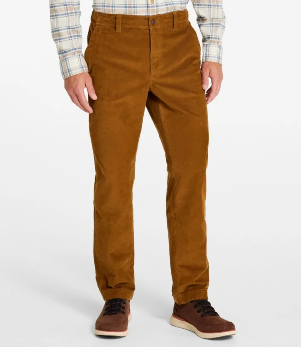 Fashion L.L.Bean "Men's BeanFlex® Corduroy Pants, Standard Fit, Straight Leg, Comfort Waist"