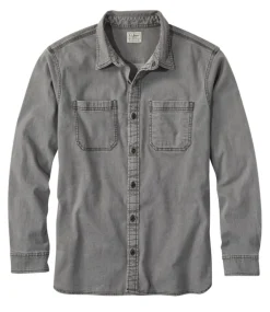 Cheap L.L.Bean "Men's BeanFlex® Denim Shirt, Traditional Untucked Fit"