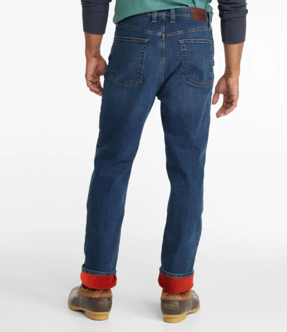 Store L.L.Bean "Men's BeanFlex® Jeans, Classic Fit, Fleece-Lined" DarkVintage