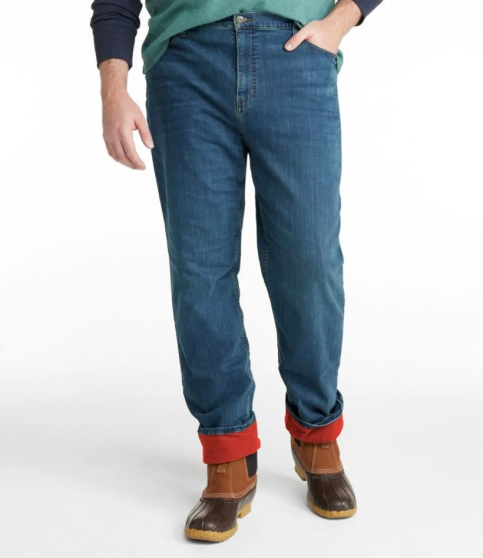 Store L.L.Bean "Men's BeanFlex® Jeans, Classic Fit, Fleece-Lined" DarkVintage