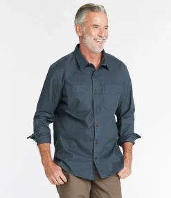 Shop L.L.Bean "Men's BeanFlex® Twill Shirt, Traditional Untucked Fit, Long-Sleeve"