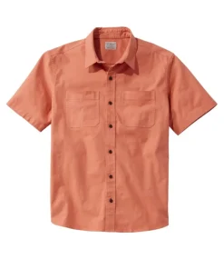 Flash Sale L.L.Bean "Men's BeanFlex® Twill Shirt, Traditional Untucked Fit, Short-Sleeve"