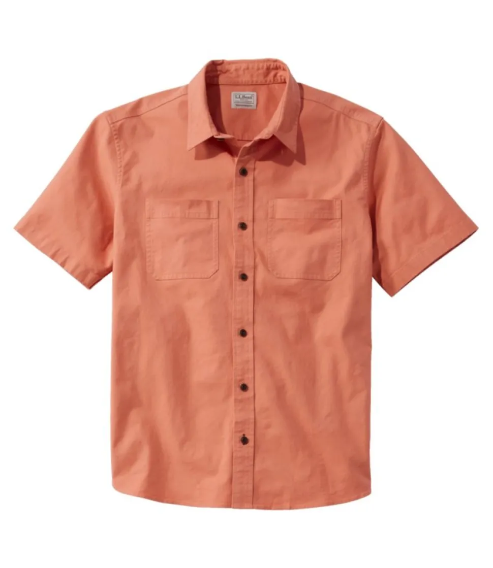 Flash Sale L.L.Bean "Men's BeanFlex® Twill Shirt, Traditional Untucked Fit, Short-Sleeve"