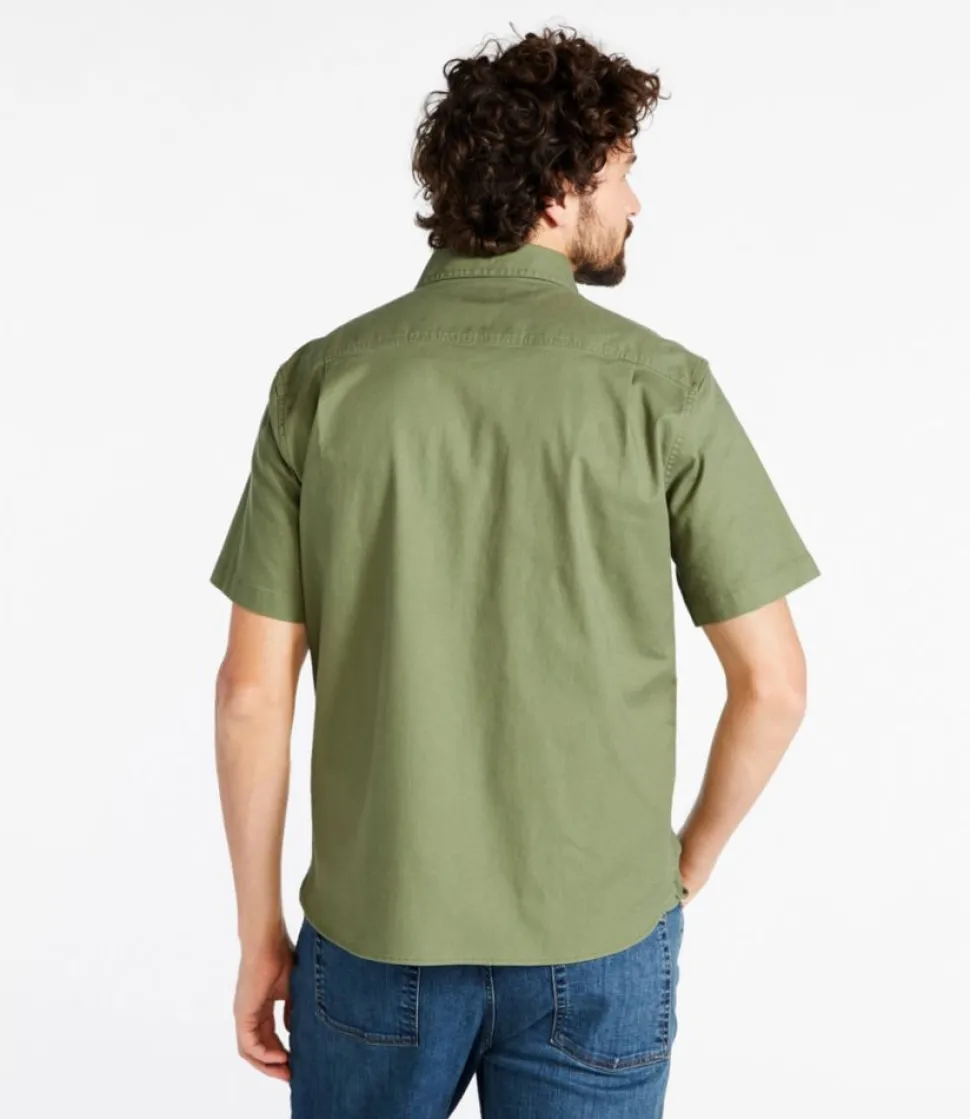 Flash Sale L.L.Bean "Men's BeanFlex® Twill Shirt, Traditional Untucked Fit, Short-Sleeve"