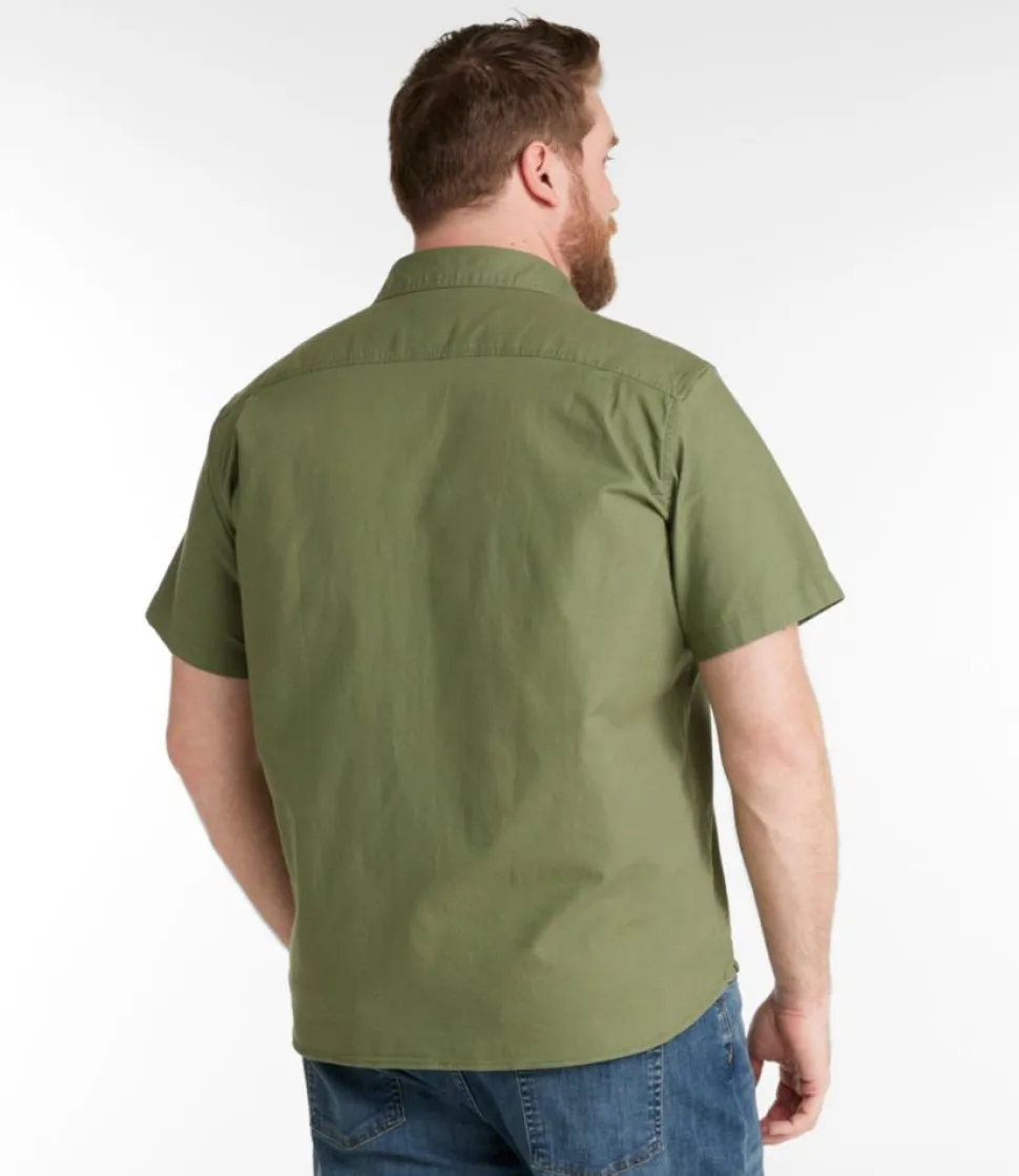 Flash Sale L.L.Bean "Men's BeanFlex® Twill Shirt, Traditional Untucked Fit, Short-Sleeve"