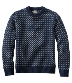 Best Sale L.L.Bean "Men's Bean's Classic Ragg Wool Sweater, Crewneck, Bird's-Eye"