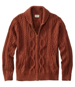 Flash Sale L.L.Bean "Men's Bean's Heritage Soft Cotton Fisherman Sweater, Full-Zip"