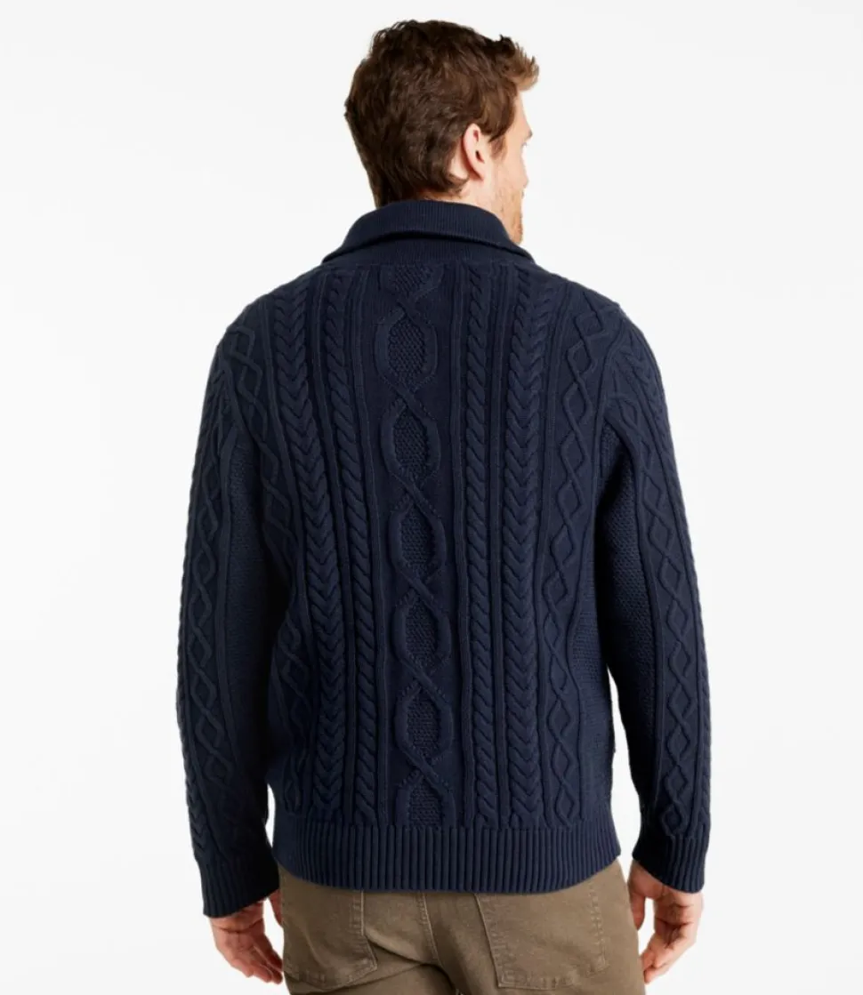 Flash Sale L.L.Bean "Men's Bean's Heritage Soft Cotton Fisherman Sweater, Full-Zip"