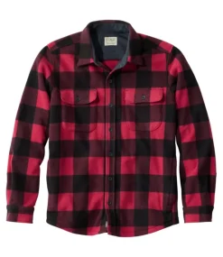 New L.L.Bean "Men's Bean's Mariner Fleece Shirt, Print"