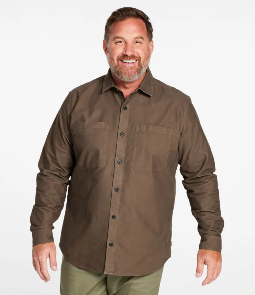 Best L.L.Bean "Men's Bean's Moleskin Shirt, Slightly Fitted Untucked Fit"