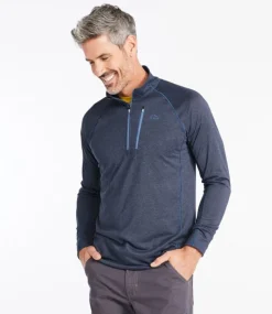 Fashion L.L.Bean "Men's Bean's Quick Dry Trail Tee 1/4 Zip"