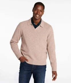 Clearance L.L.Bean "Men's Bean's Ultrasoft Wool Polo Sweater"
