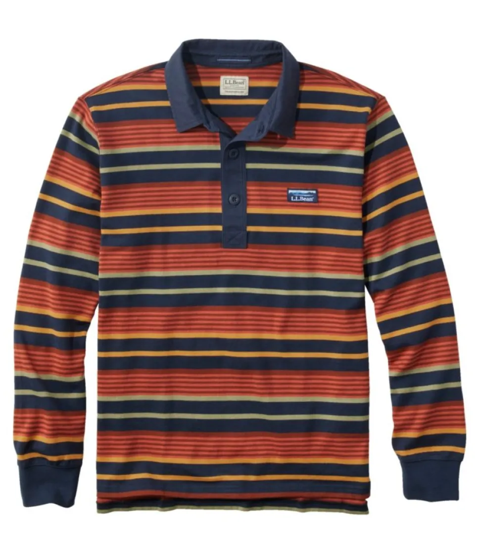 Hot L.L.Bean "Men's Bean's Vintage Soft Rugby, Stripe"