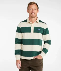 Hot L.L.Bean "Men's Bean's Vintage Soft Rugby, Stripe"