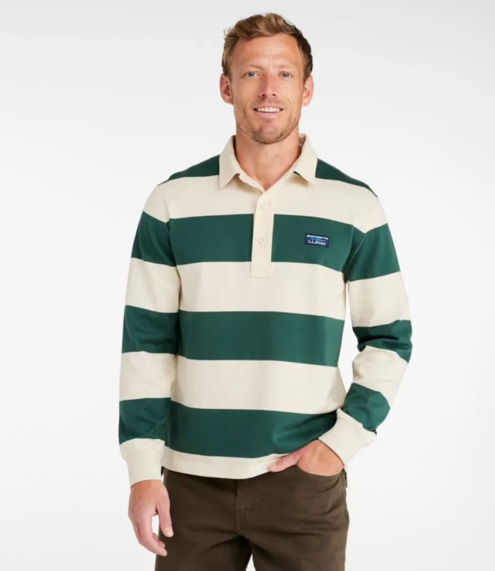 Hot L.L.Bean "Men's Bean's Vintage Soft Rugby, Stripe"