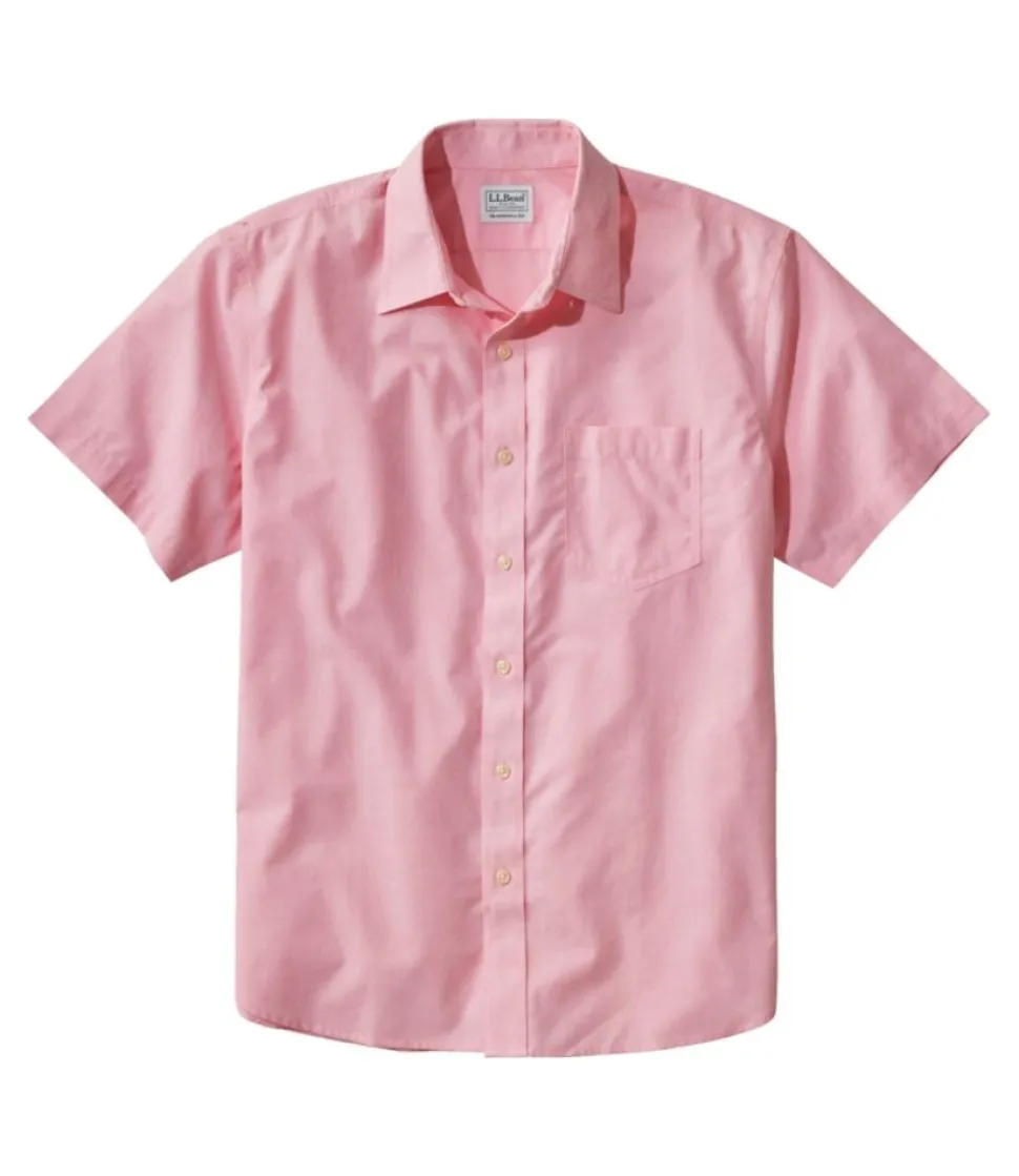 Store L.L.Bean "Men's Bean's Wrinkle-Free Everyday Shirt, Traditional Untucked Fit, Short-Sleeve" SunlitCoral