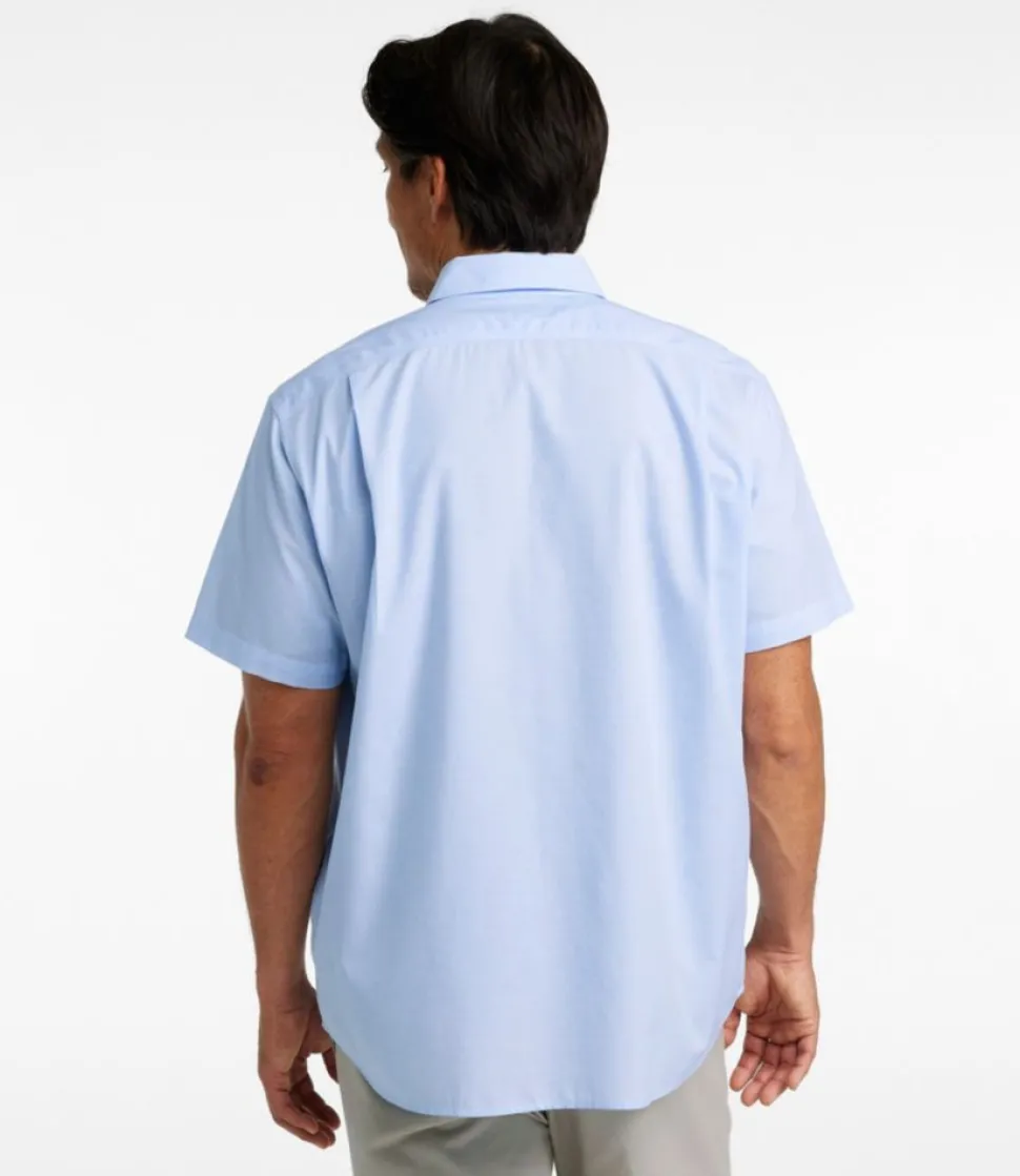 Store L.L.Bean "Men's Bean's Wrinkle-Free Everyday Shirt, Traditional Untucked Fit, Short-Sleeve" SunlitCoral