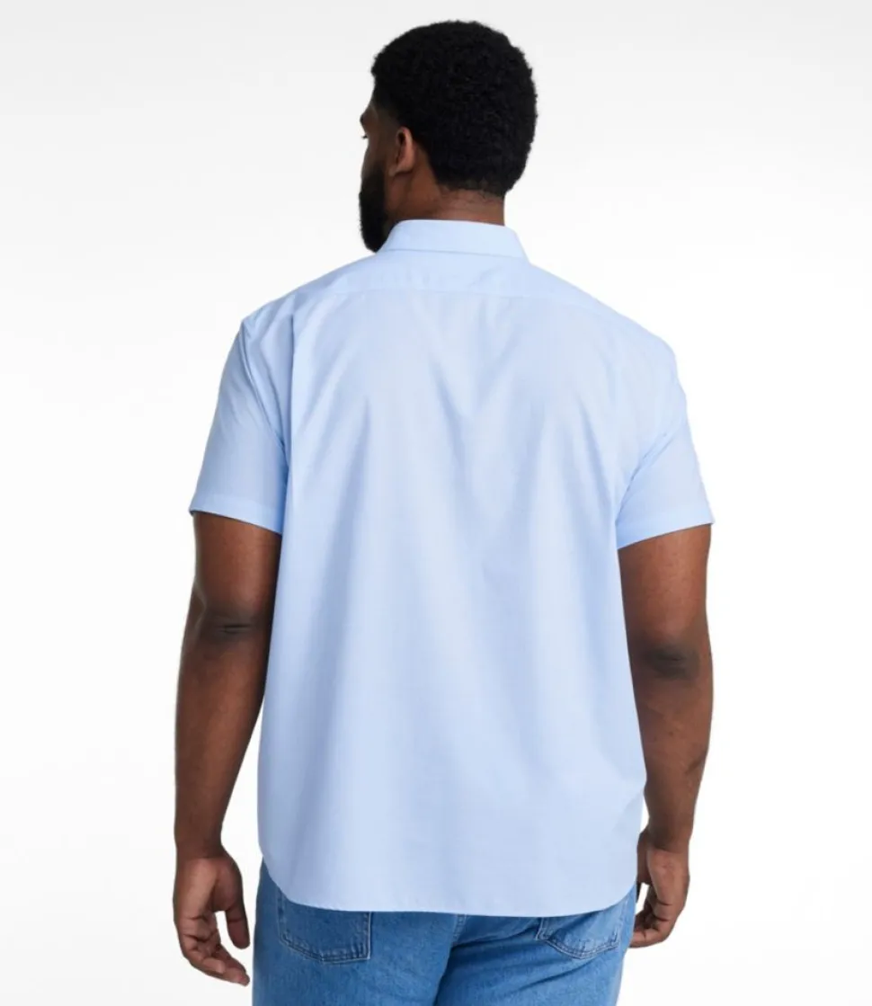 Store L.L.Bean "Men's Bean's Wrinkle-Free Everyday Shirt, Traditional Untucked Fit, Short-Sleeve" SunlitCoral