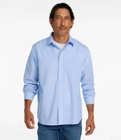 Sale L.L.Bean "Men's Bean's Wrinkle-Free Everyday Shirt, Traditional Untucked Fit, Long-Sleeve" DeepOlive