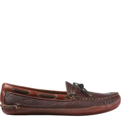 Cheap L.L.Bean "Men's Bison Double-Sole Slippers, Leather-Lined" Raisin