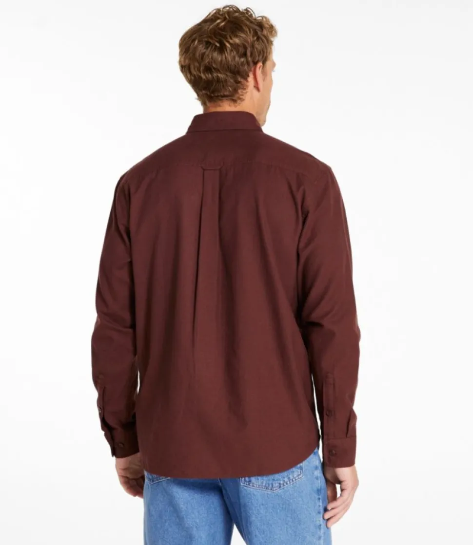 Discount L.L.Bean "Men's Brushed Jaspé Twill Shirt, Traditional Untucked Fit"