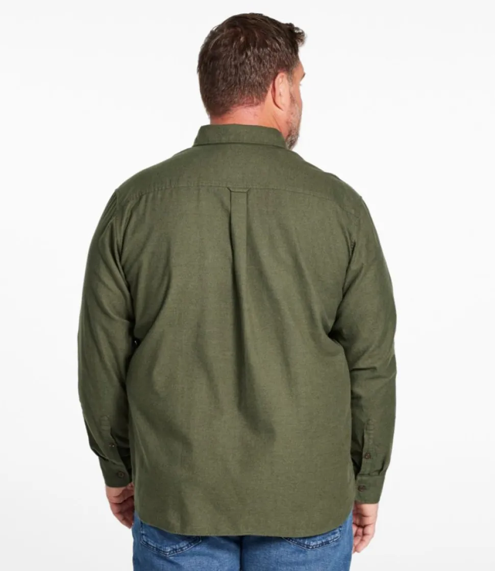 Discount L.L.Bean "Men's Brushed Jaspé Twill Shirt, Traditional Untucked Fit"