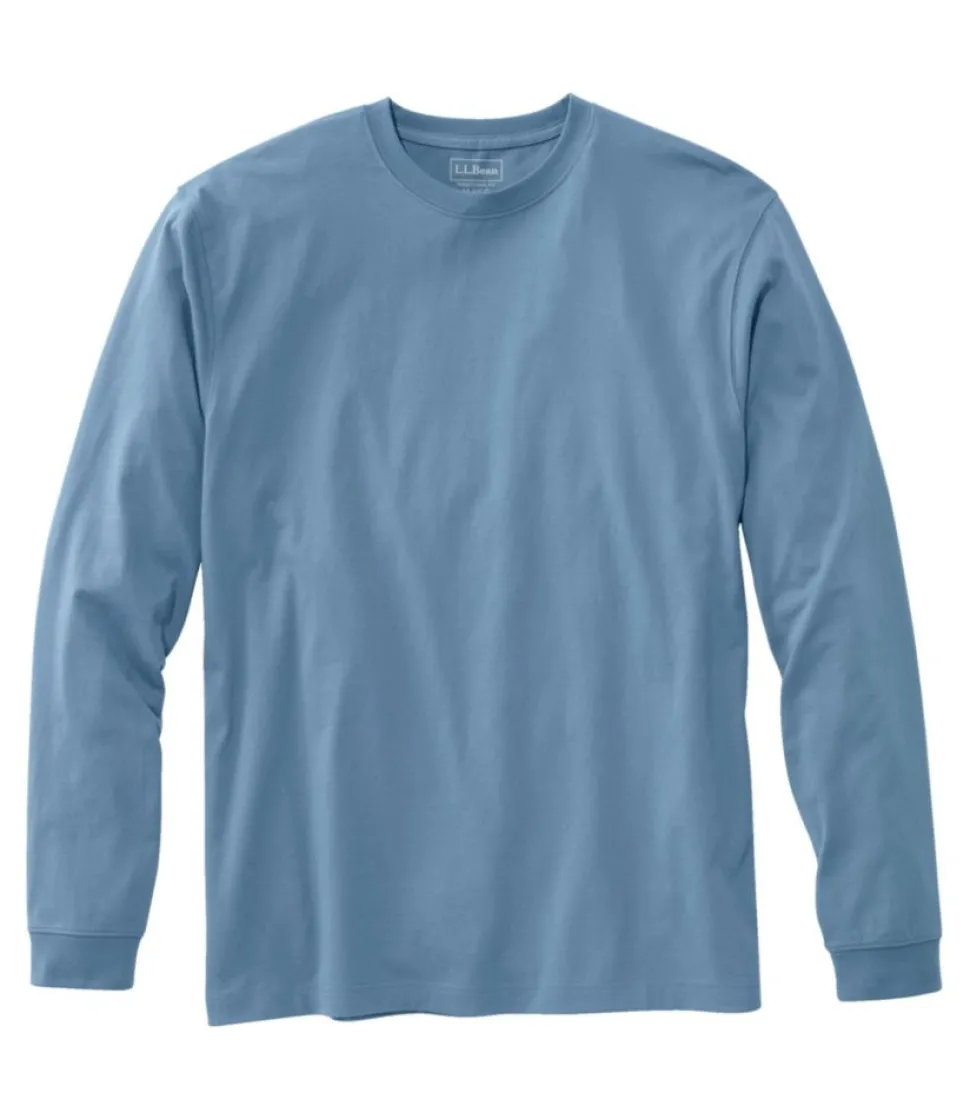 Sale L.L.Bean "Men's Carefree Unshrinkable Tee, Traditional Fit, Long-Sleeve"