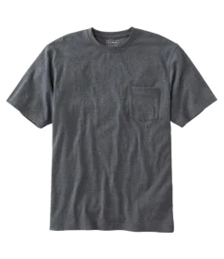 Outlet L.L.Bean "Men's Carefree Unshrinkable Tee with Pocket, Traditional Fit"