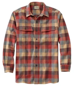Online L.L.Bean "Men's Chamois Shirt, Slightly Fitted, Plaid"