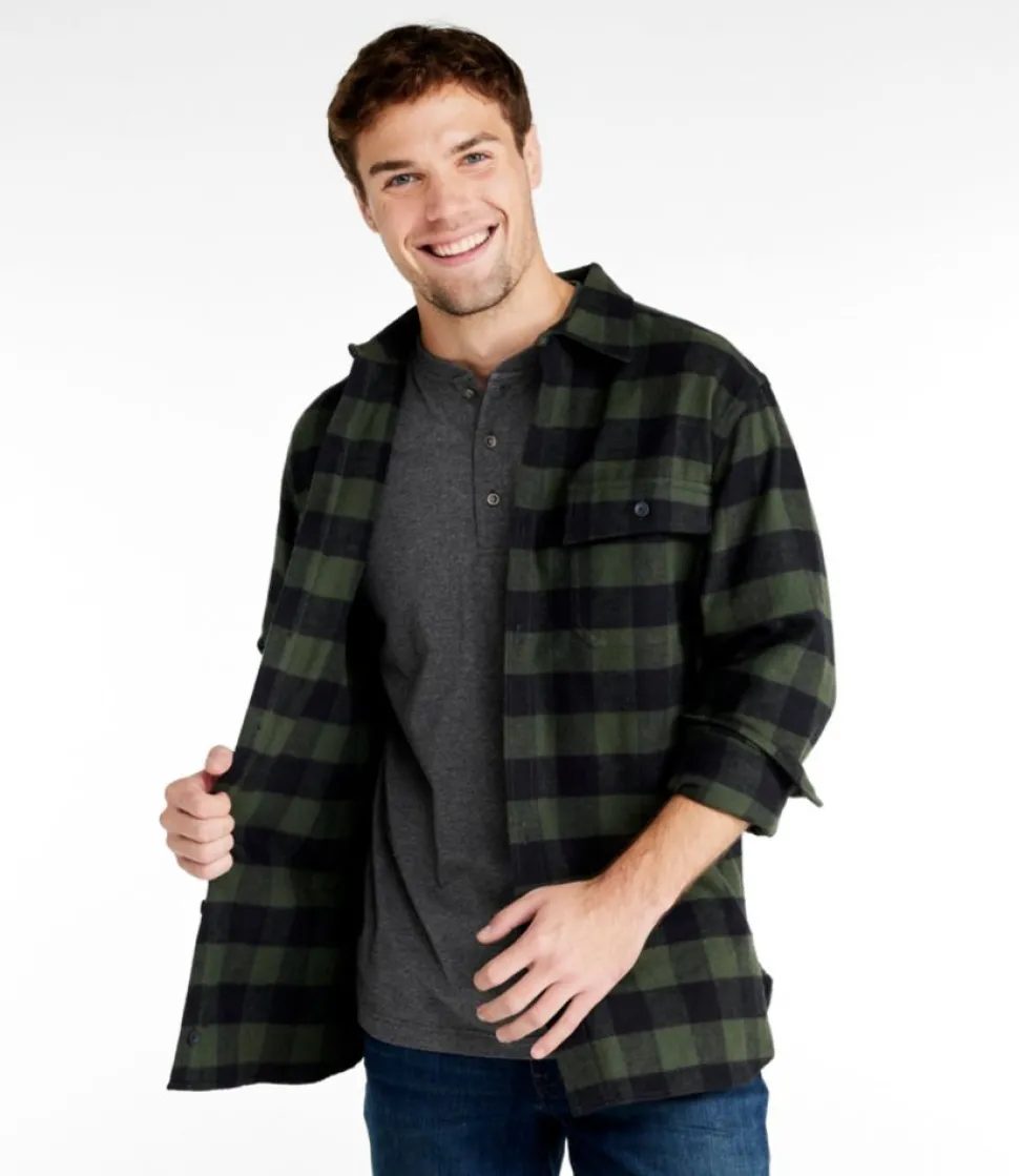 Online L.L.Bean "Men's Chamois Shirt, Slightly Fitted, Plaid"