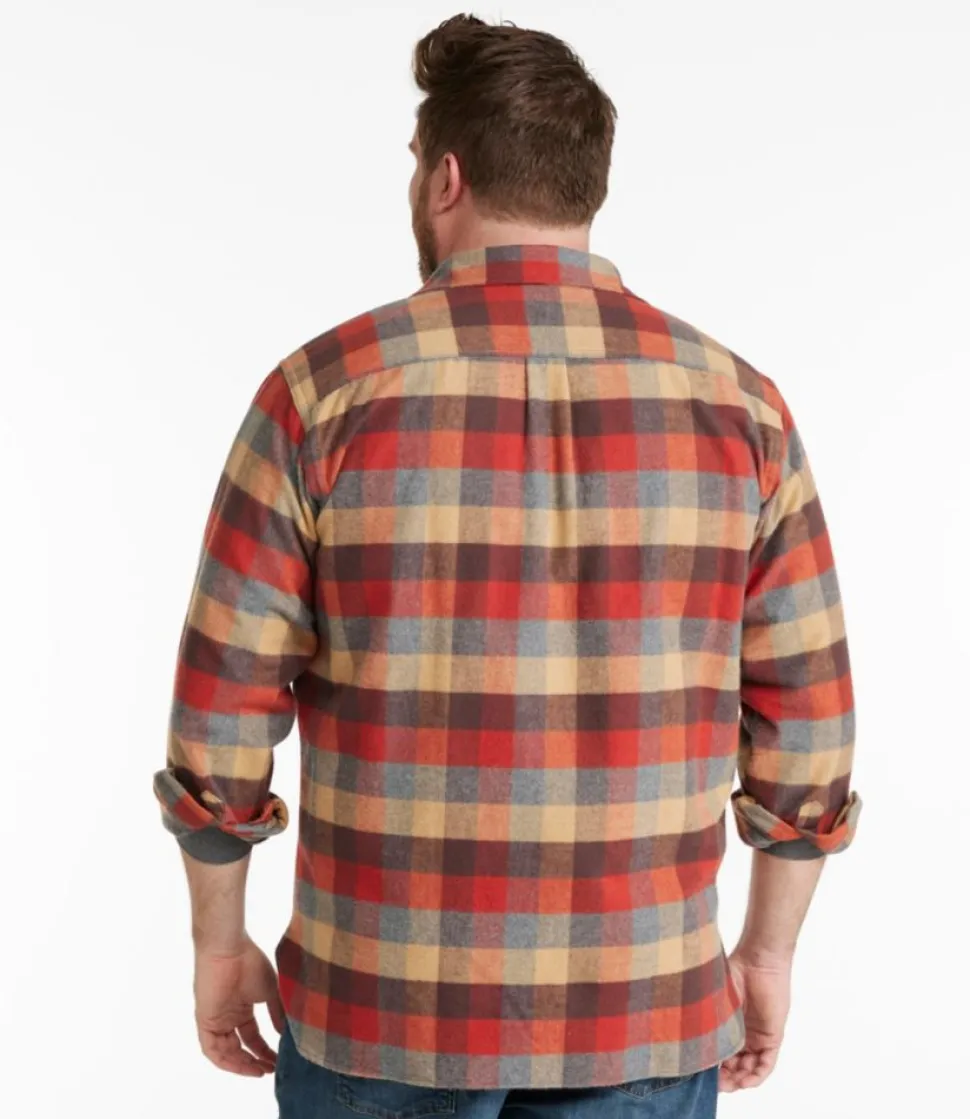 Outlet L.L.Bean "Men's Chamois Shirt, Traditional Fit, Plaid"