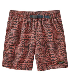 Fashion L.L.Bean "Men's Classic Supplex Sport Shorts, Belted, Print, 8"" EmberGeo