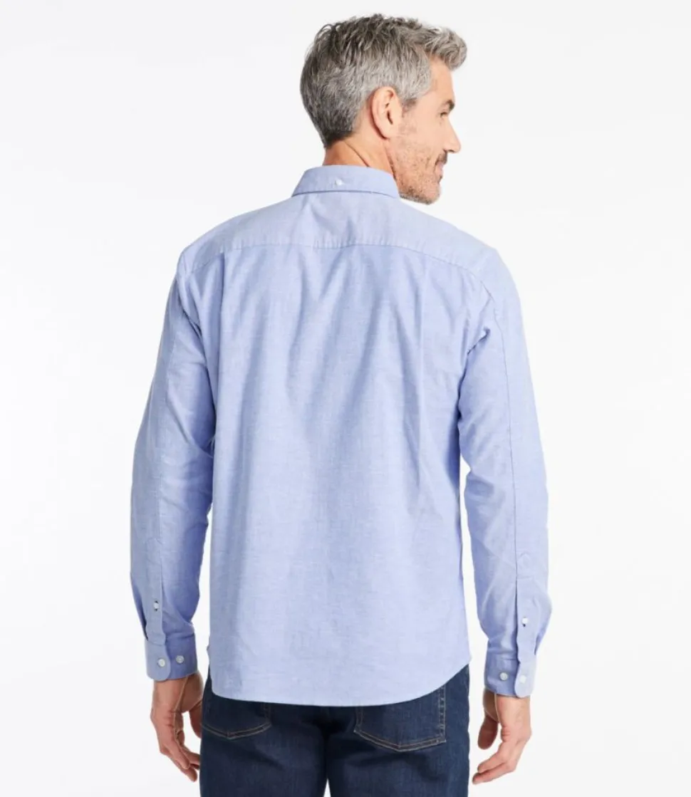 Discount L.L.Bean "Men's Comfort Stretch Oxford Shirt, Slightly Fitted Untucked Fit"