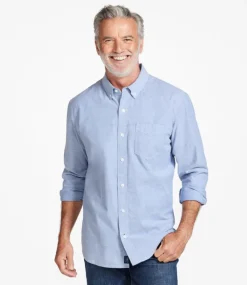 Outlet L.L.Bean "Men's Comfort Stretch Oxford Shirt, Traditional Untucked Fit"