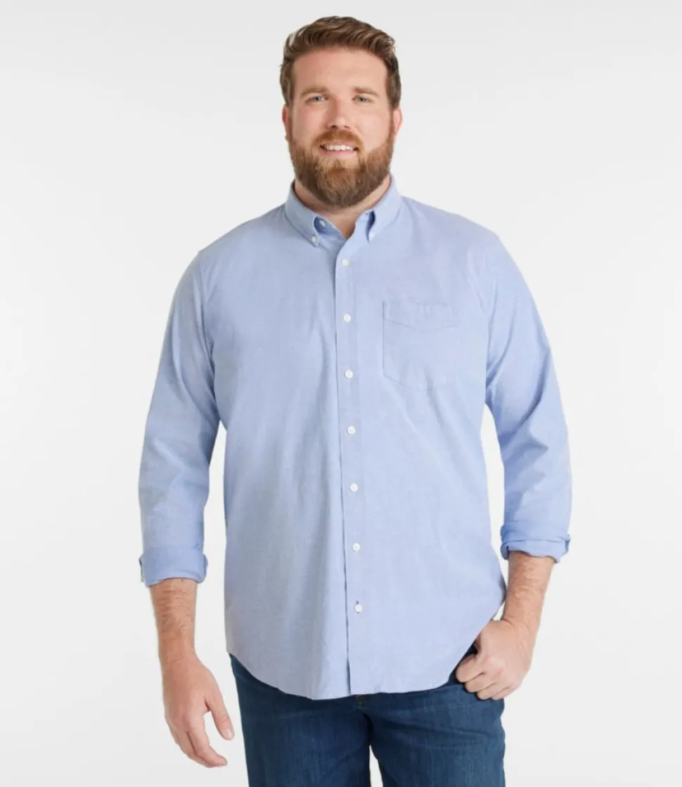Outlet L.L.Bean "Men's Comfort Stretch Oxford Shirt, Traditional Untucked Fit"