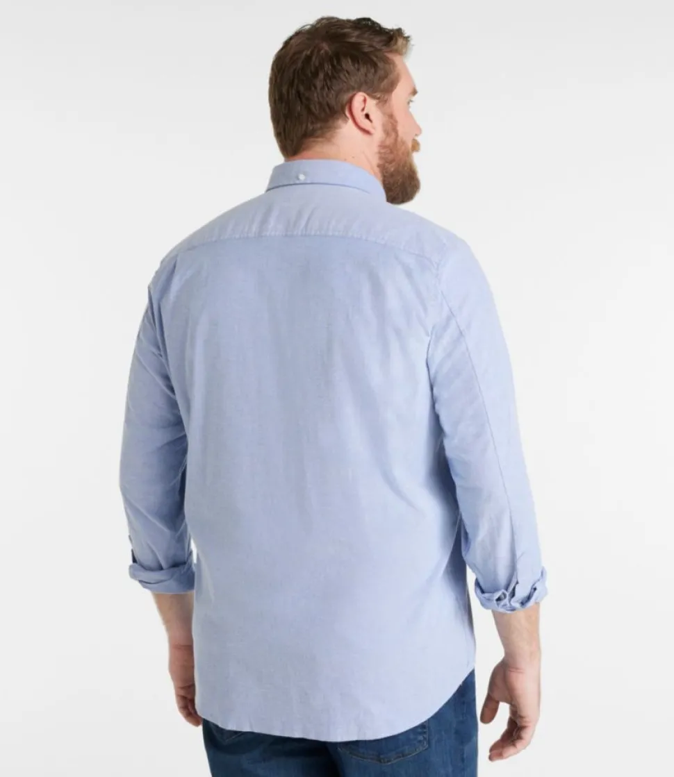 Outlet L.L.Bean "Men's Comfort Stretch Oxford Shirt, Traditional Untucked Fit"