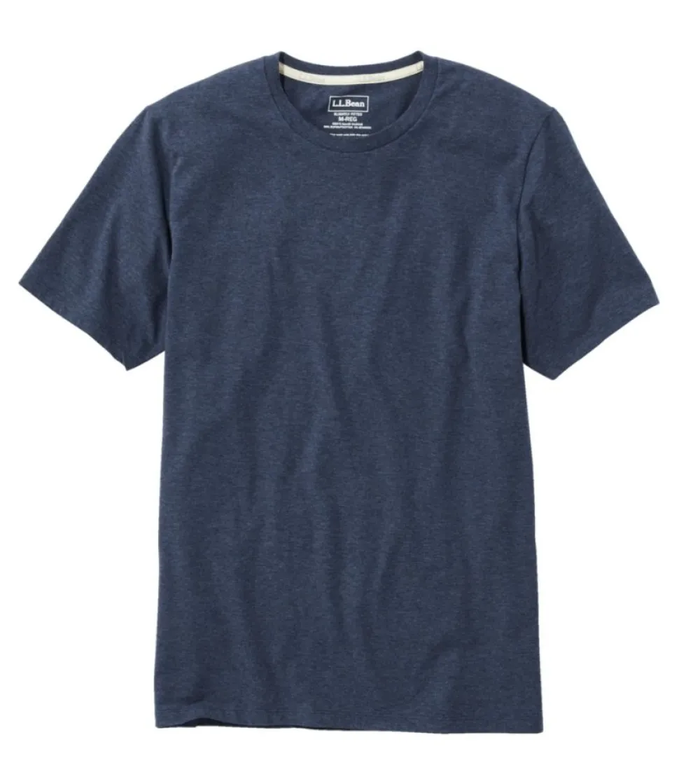 Best L.L.Bean "Men's Comfort Stretch Pima Tee Shirt, Short-Sleeve"