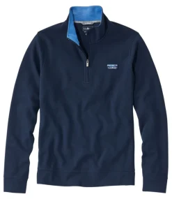 Hot L.L.Bean "Men's Comfort Stretch Piqué Quarter Zip Pullover, Long-Sleeve"