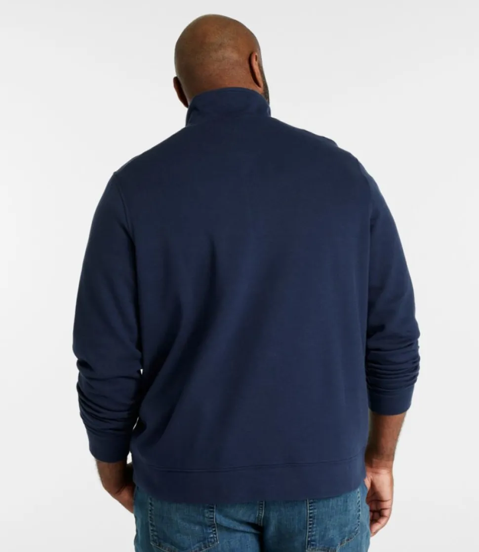 Hot L.L.Bean "Men's Comfort Stretch Piqué Quarter Zip Pullover, Long-Sleeve"
