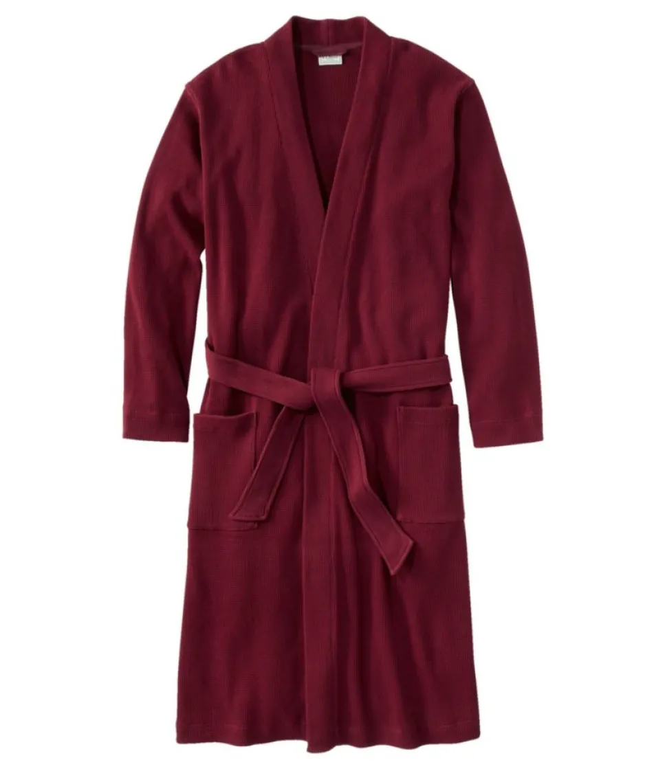 Flash Sale L.L.Bean "Men's Comfort Waffle Robe, Unlined" DeepPort