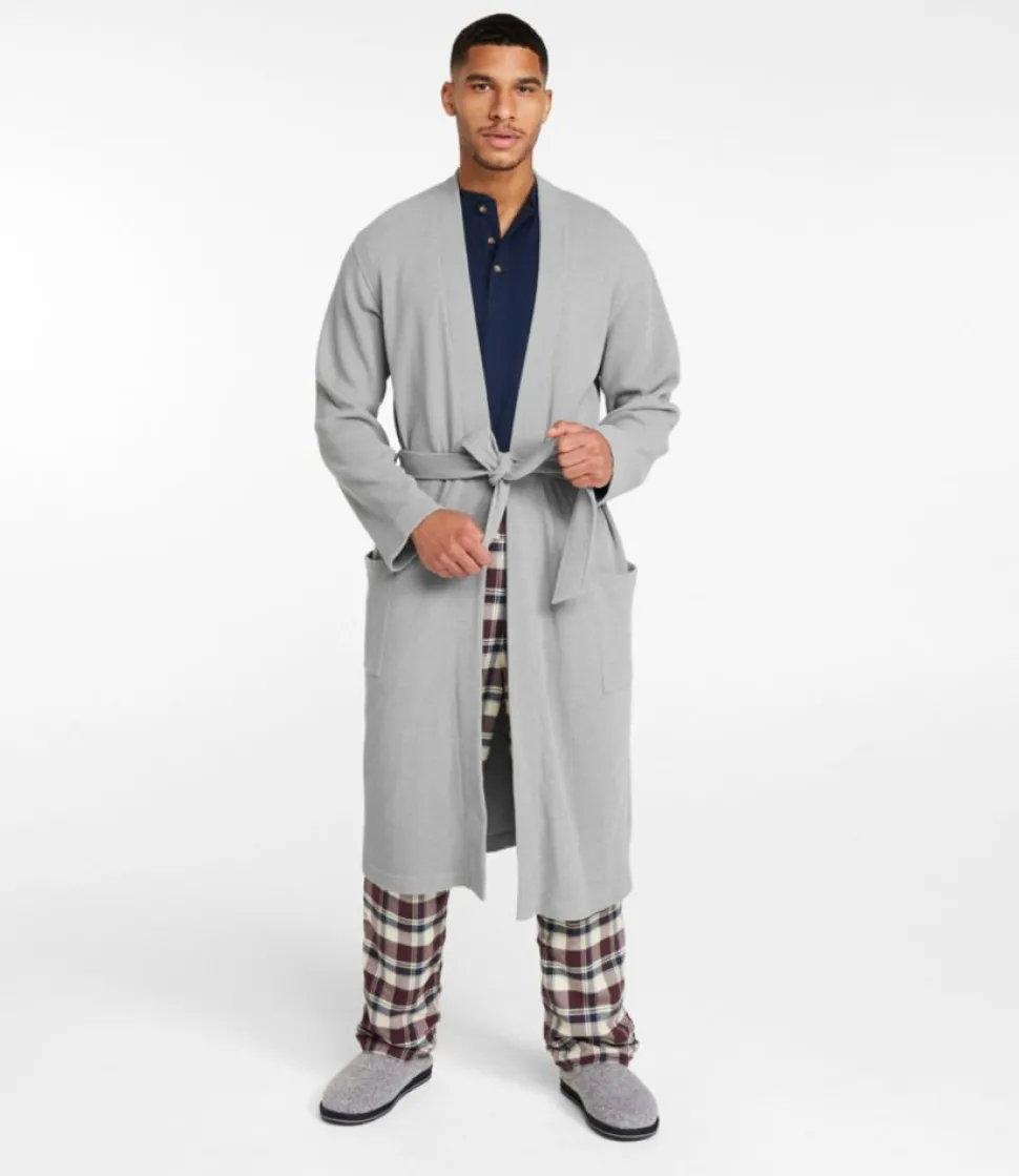 Flash Sale L.L.Bean "Men's Comfort Waffle Robe, Unlined" DeepPort